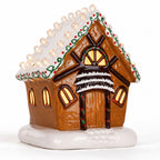 Lighted Ceramic Gingerbread House