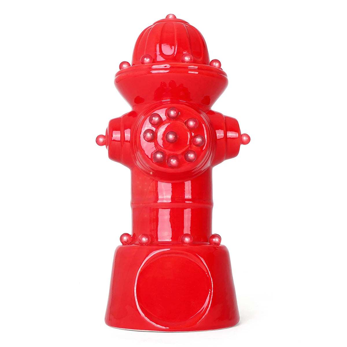 Lighted Ceramic Fire Hydrant