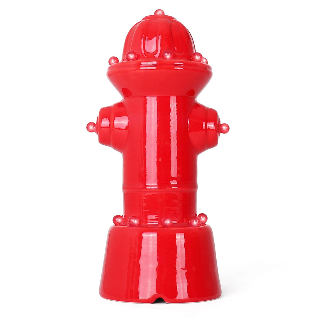 Lighted Ceramic Fire Hydrant