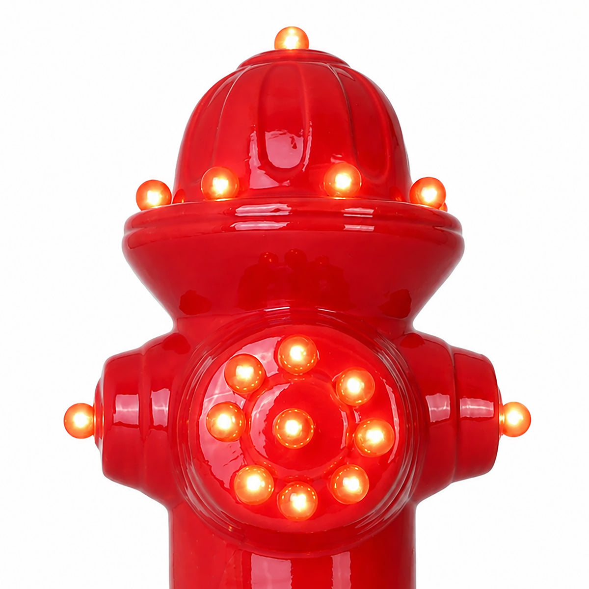Lighted Ceramic Fire Hydrant