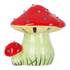 Lighted Ceramic Christmas Mushroom