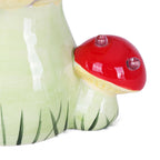 Lighted Ceramic Christmas Mushroom