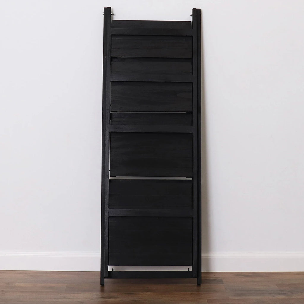 45.5" Black 4-Tier Ladder Shelf
