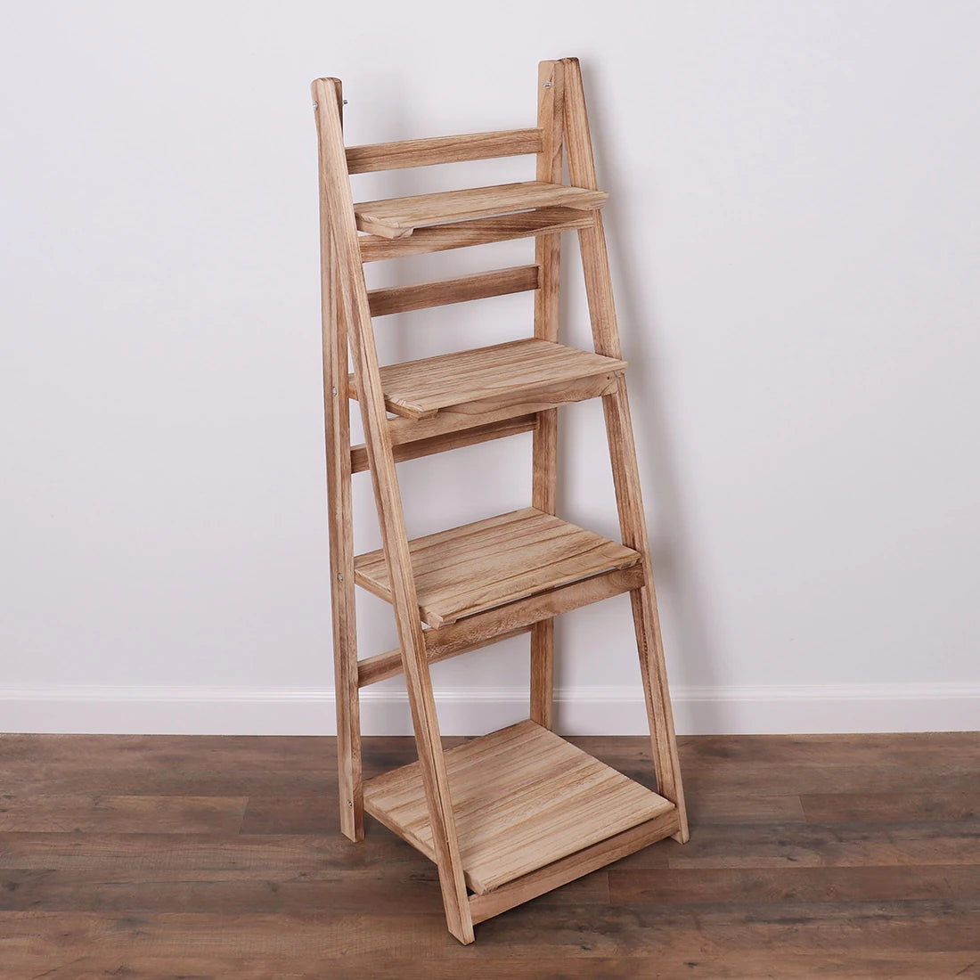 45.5" Driftwood 4-Tier Ladder Shelf