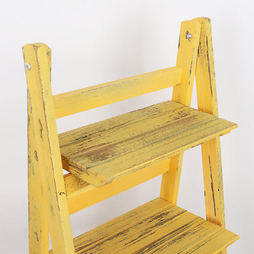 45.5" Gold 4-Tier Ladder Shelf