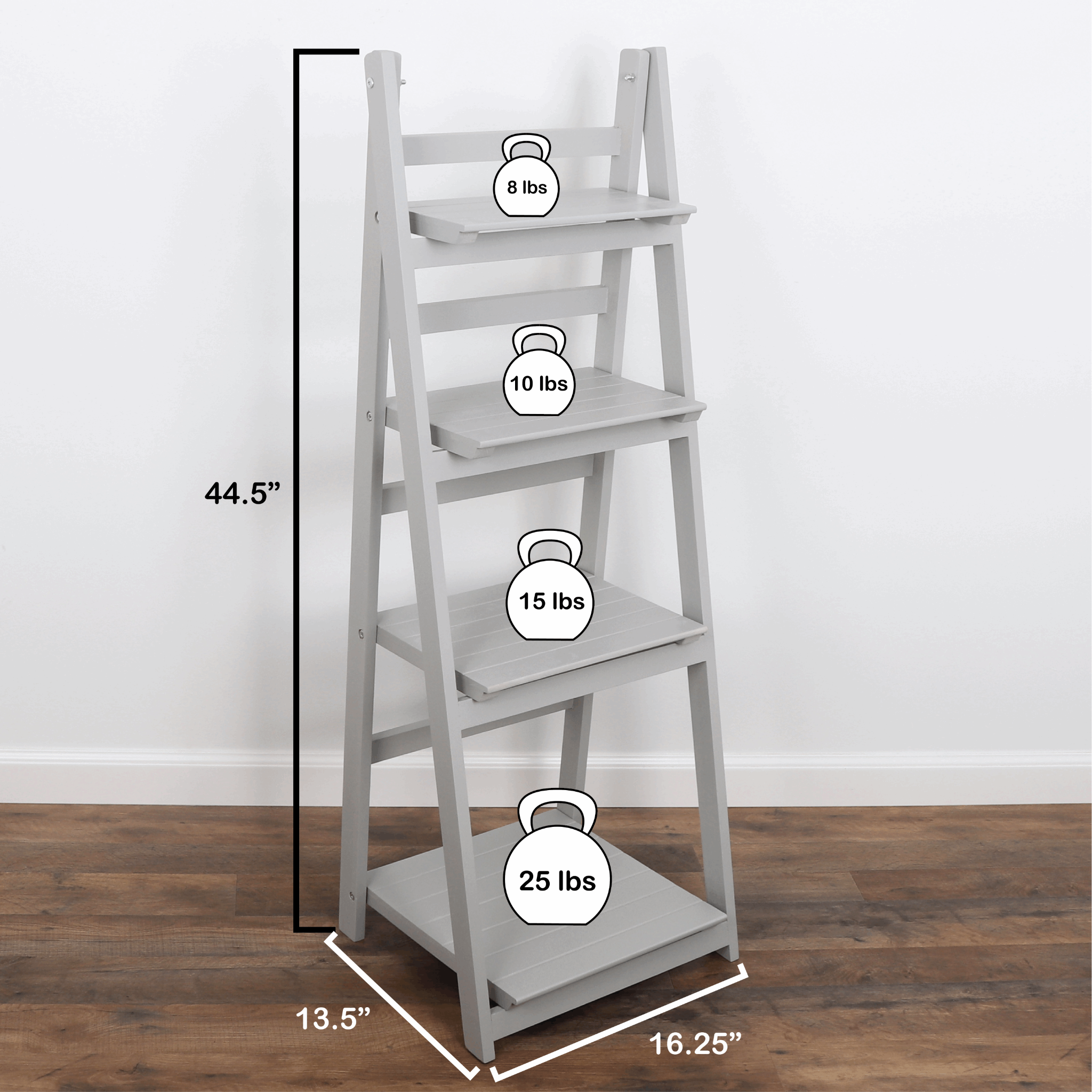 Light wood ladder bookcase deals