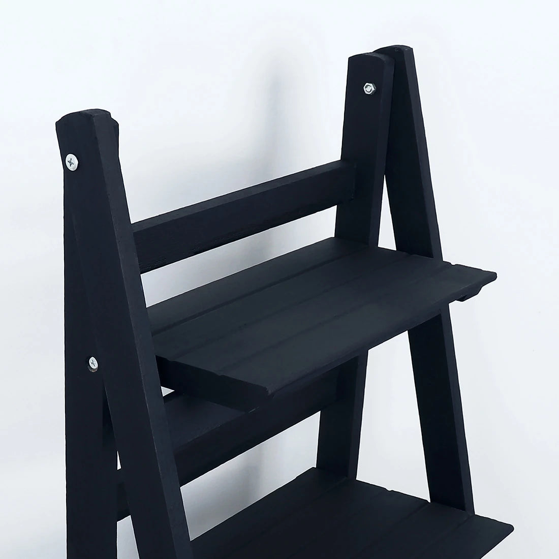 45.5" Navy 4-Tier Ladder Shelf