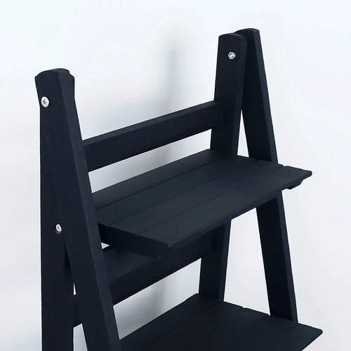 45.5" Navy 4-Tier Ladder Shelf