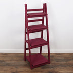 45.5" Raspberry 4-Tier Ladder Shelf