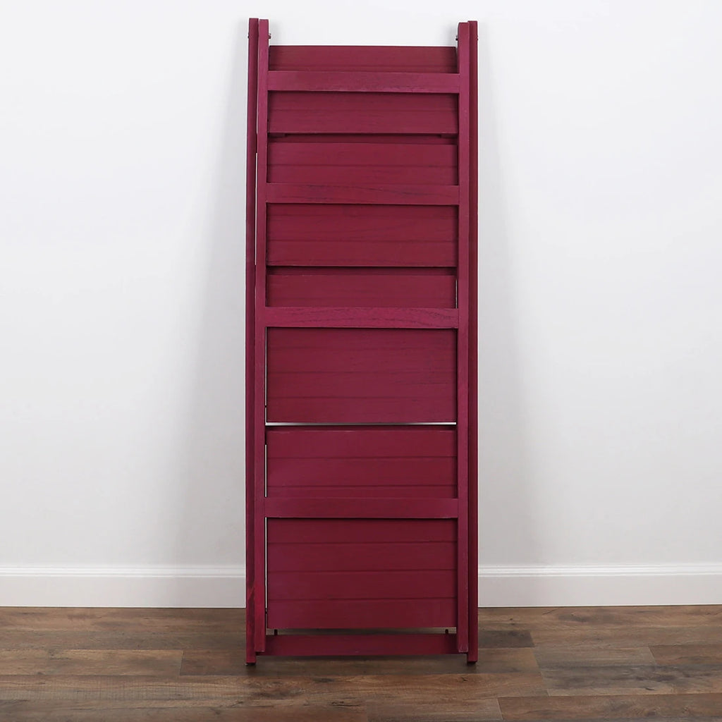 45.5" Raspberry 4-Tier Ladder Shelf