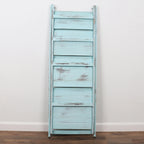 45.5" Turquoise 4-Tier Ladder Shelf