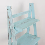 45.5" Turquoise 4-Tier Ladder Shelf