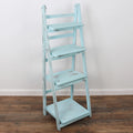 45.5" Turquoise 4-Tier Ladder Shelf