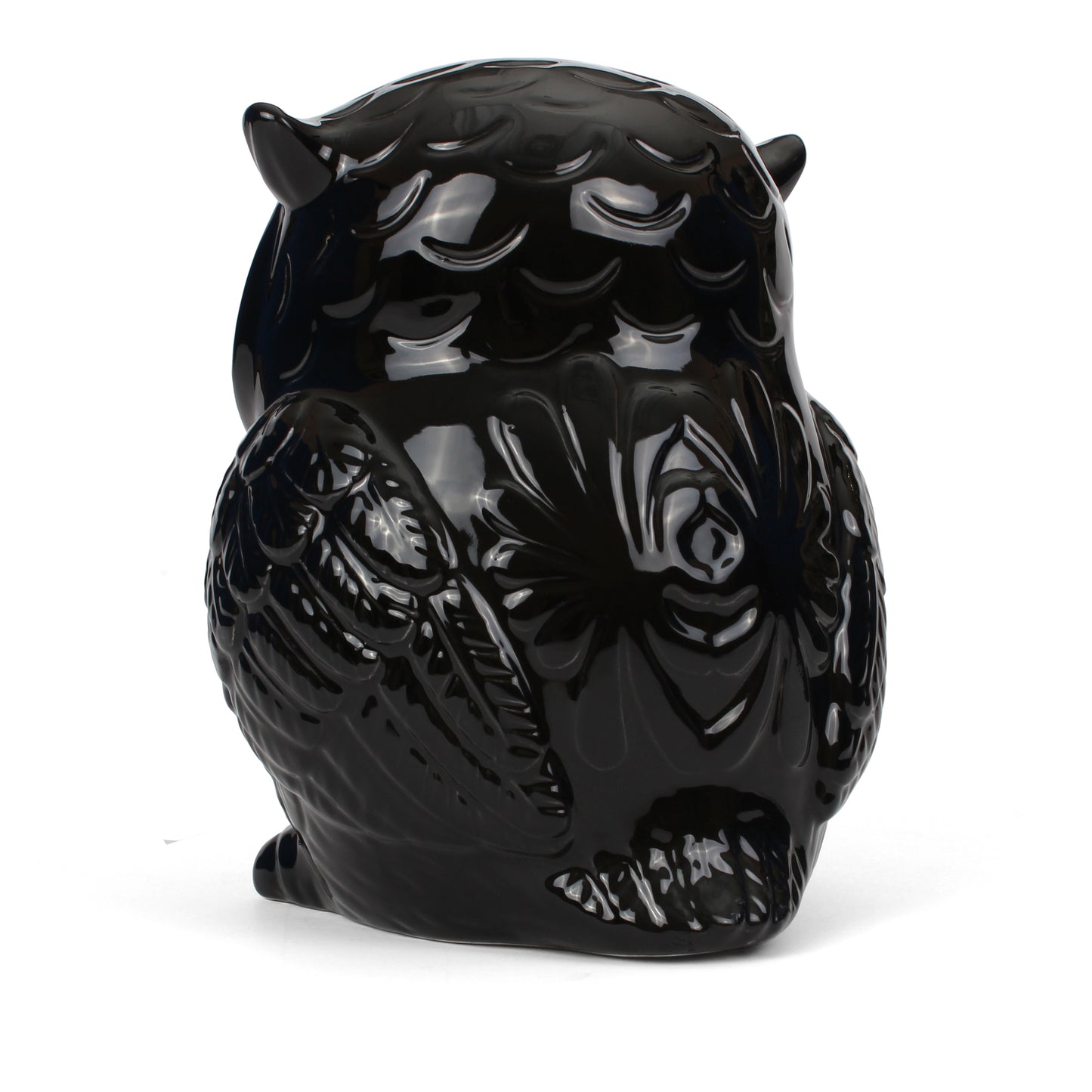 Black Ceramic Owl