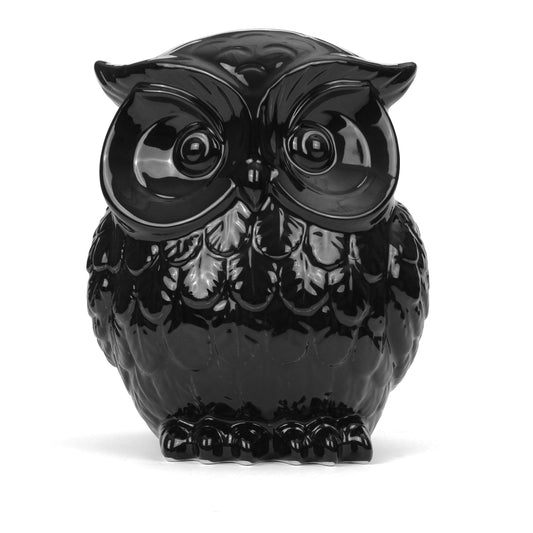 Black Ceramic Owl