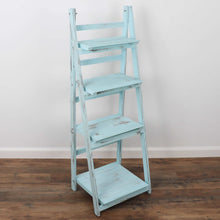 Load image into Gallery viewer, Milltown Merchants Ladder Bookshelf - Turquoise
