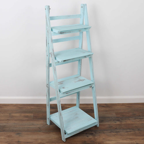 Milltown Merchants Ladder Bookshelf - Turquoise