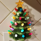 Green Ceramic Christmas Tree Night Light