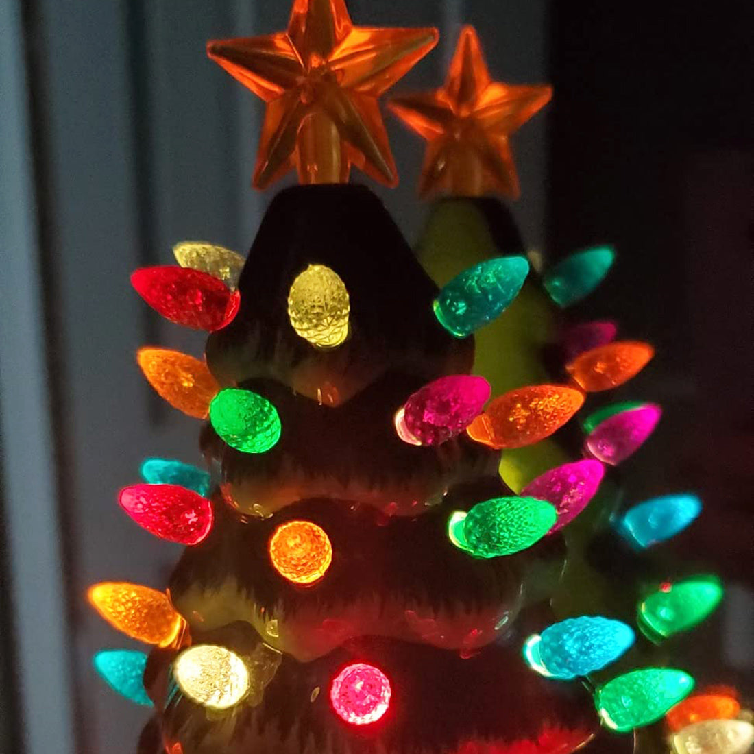 6.75" Green Ceramic Christmas Tree