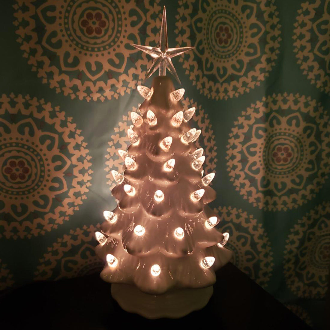 White Ceramic Christmas Tree - Medium