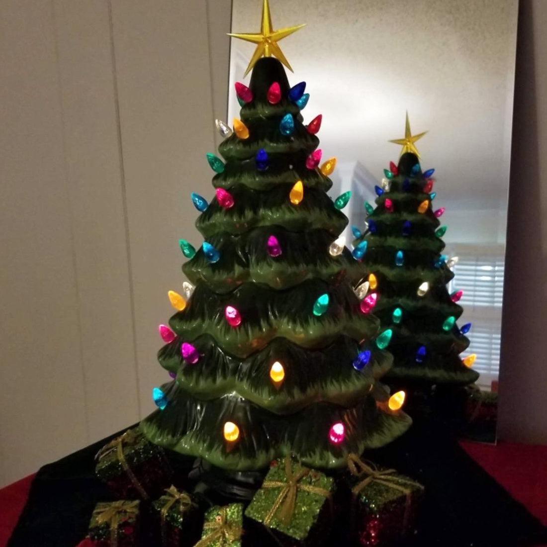 Green Ceramic Christmas Tree - Large