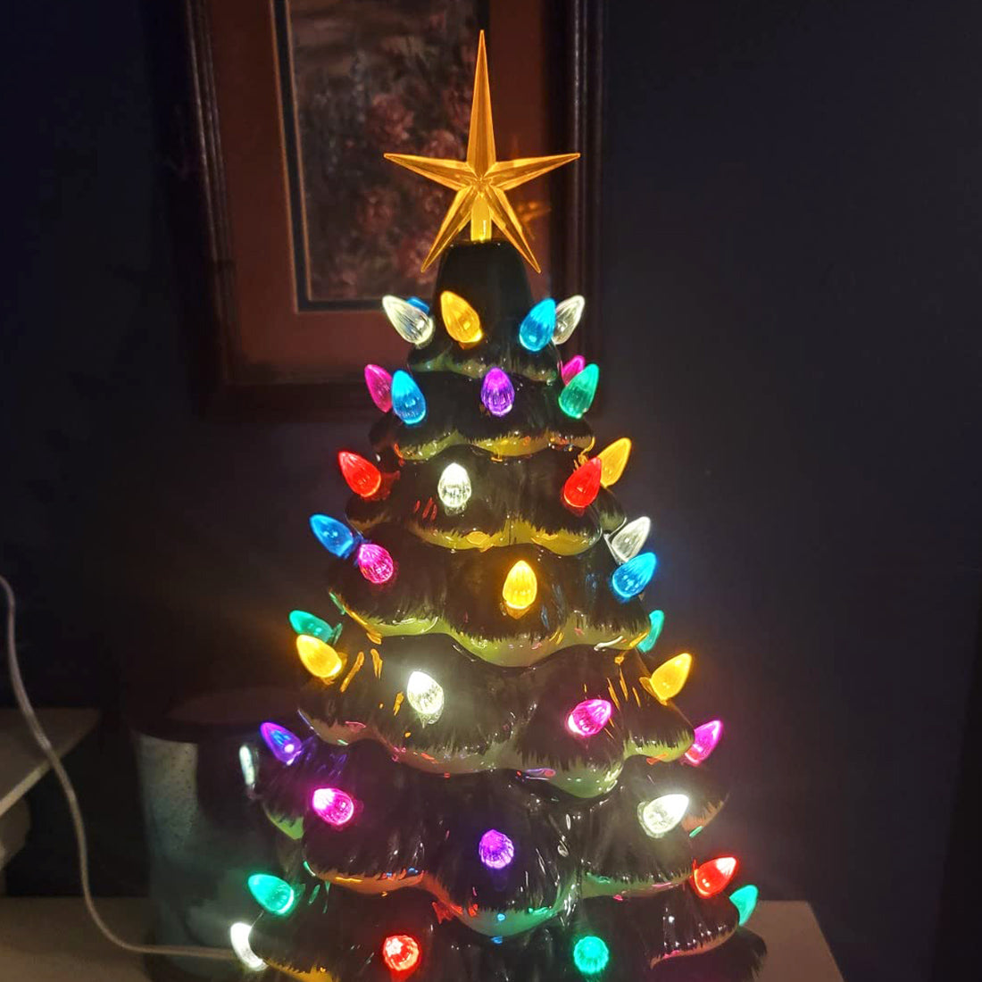 Green Ceramic Christmas Tree - Large