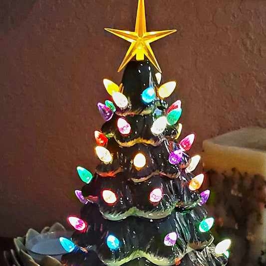 Green Ceramic Christmas Tree - Medium