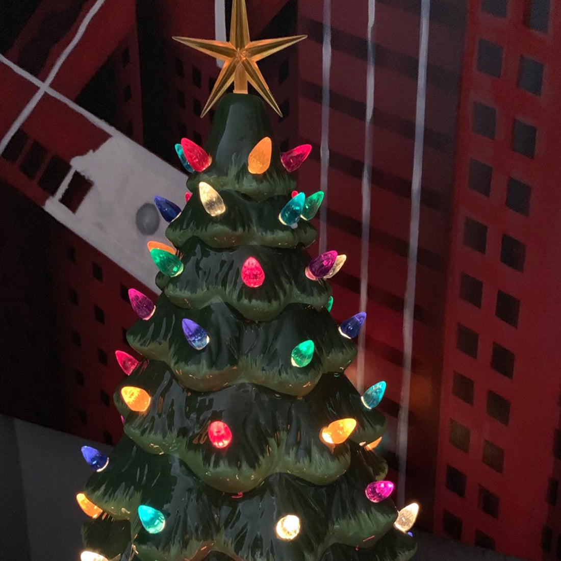 Green Ceramic Christmas Tree - Medium