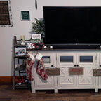 45.5" Umber 4-Tier Ladder Shelf