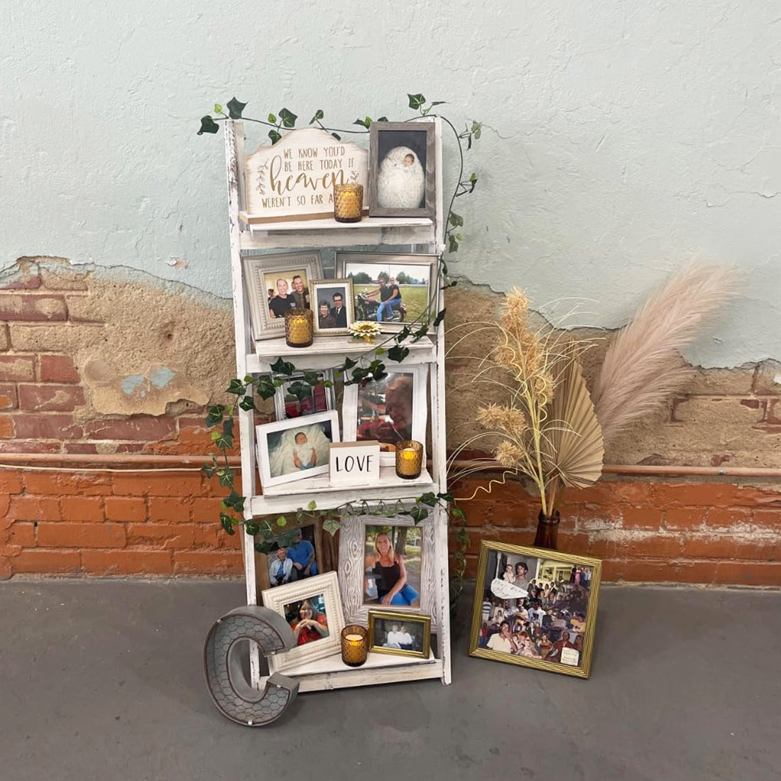 Milltown Merchants Ladder Bookshelf - White