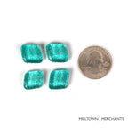 Aqua Blue Glitter Smooth Mosaic Tile