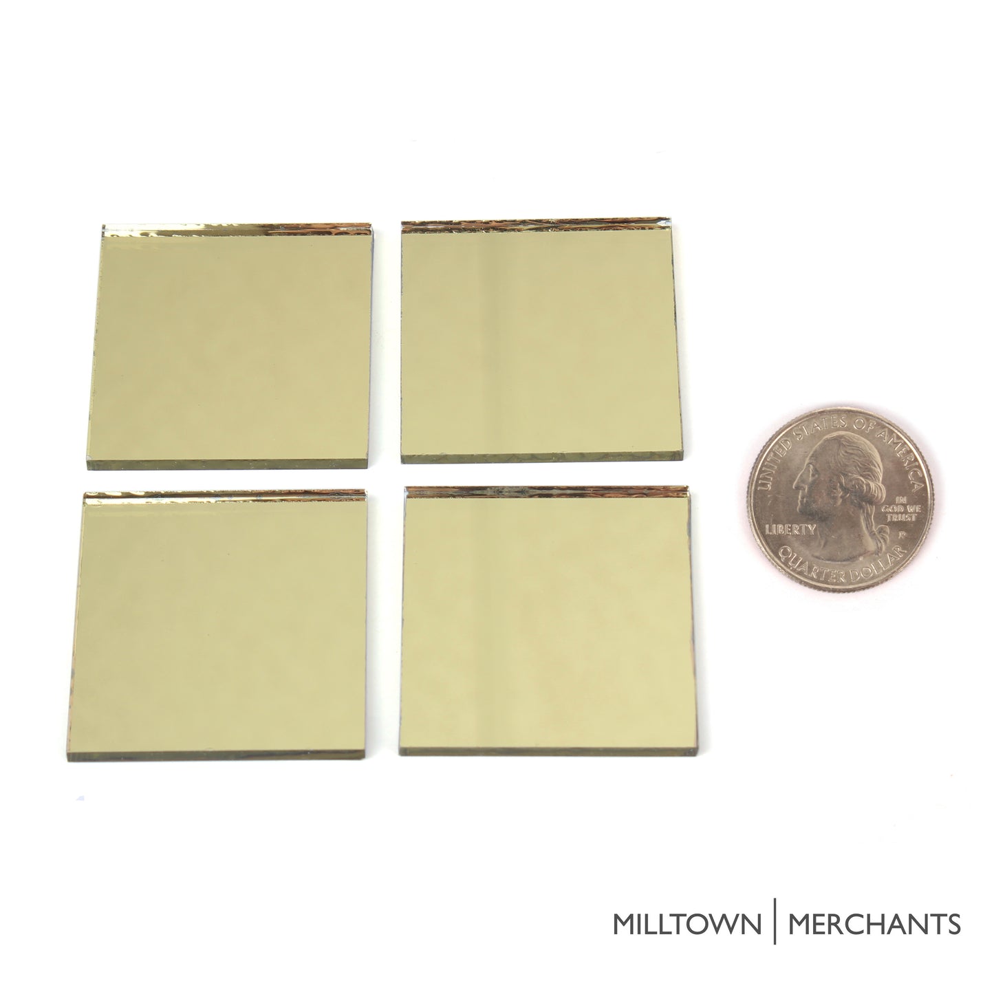 Gold Mirror Tile 48mm