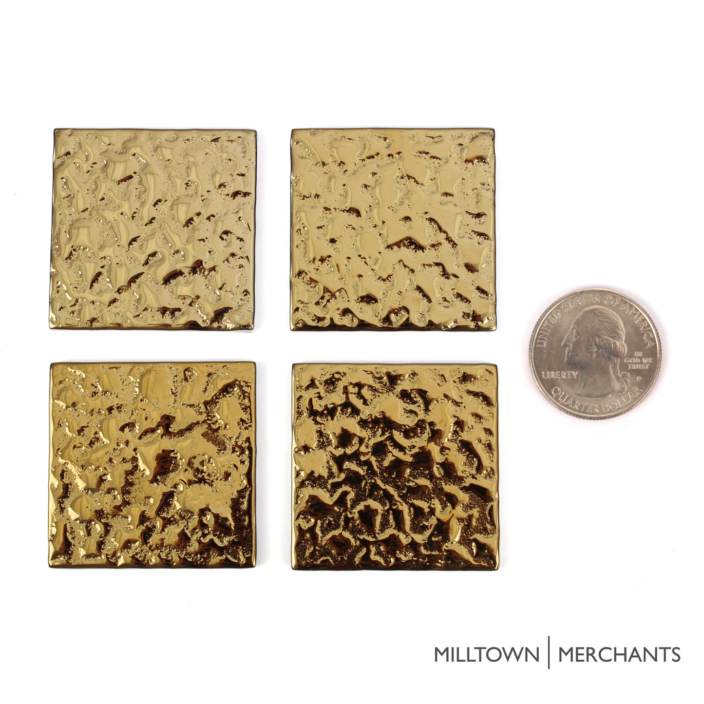 Gold Bubble Tile 48mm