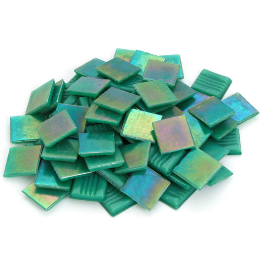 Iridescent Green Mosaic Tile - 3/4 Inch