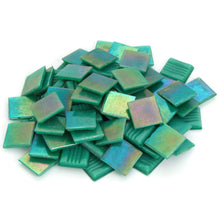 Load image into Gallery viewer, Iridescent Green Mosaic Tile - 3/4 Inch
