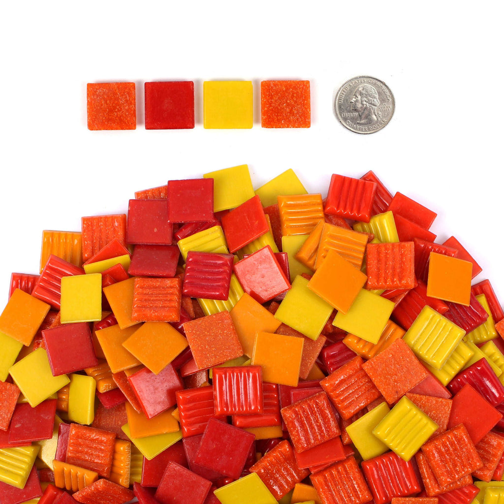 Red and Orange Venetian Blend 20mm