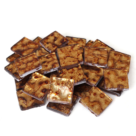 Amber Crystal Impression Tile 20mm