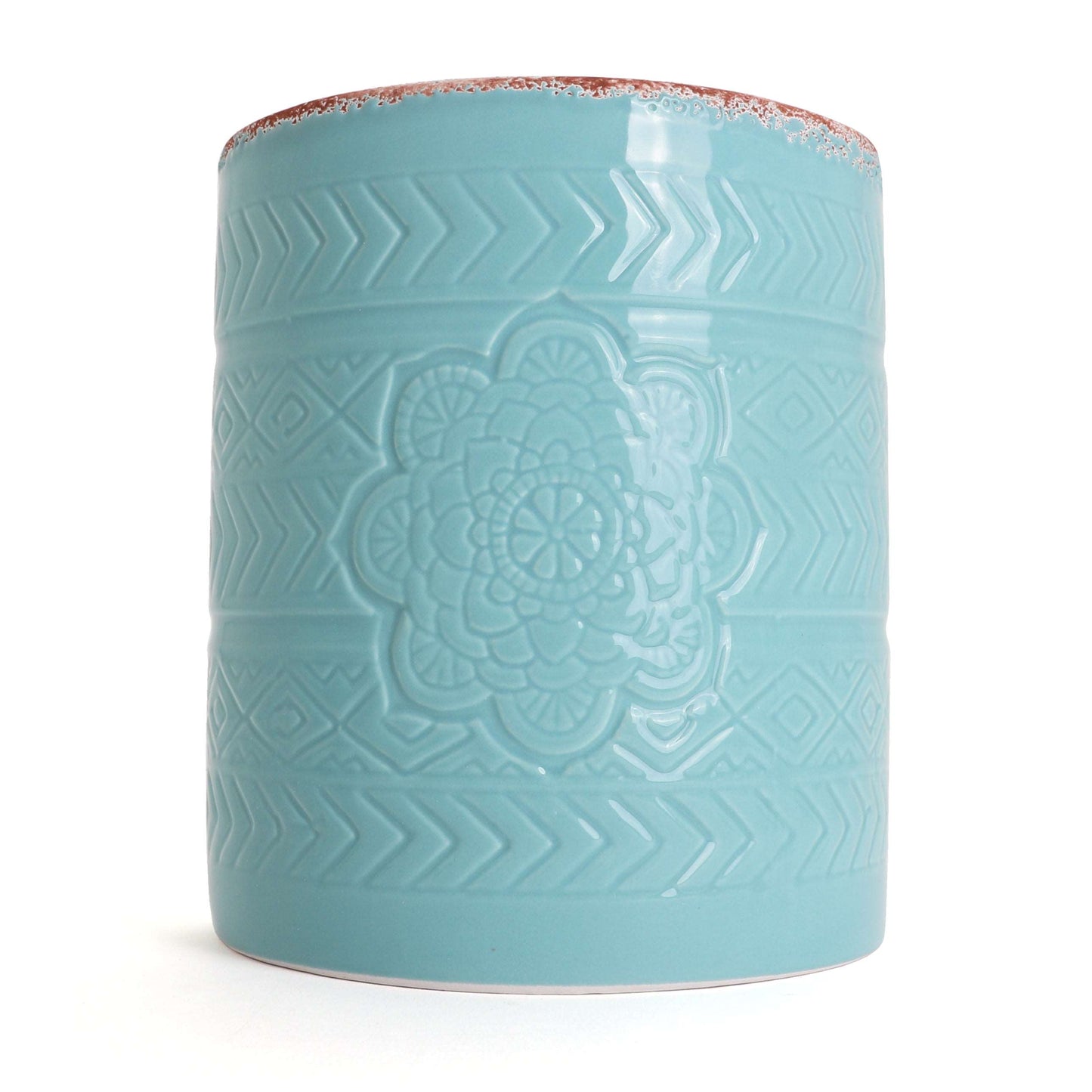 Bohemian Utensil Holder - Turquoise