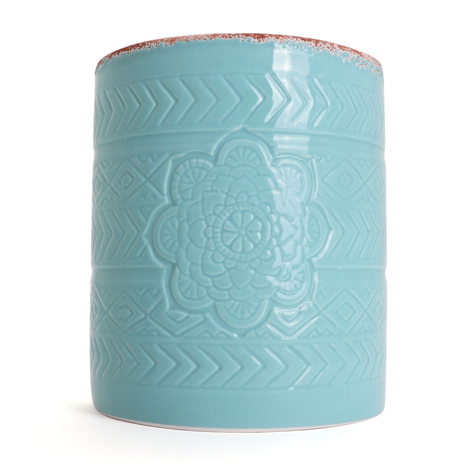 Bohemian Utensil Holder - Turquoise