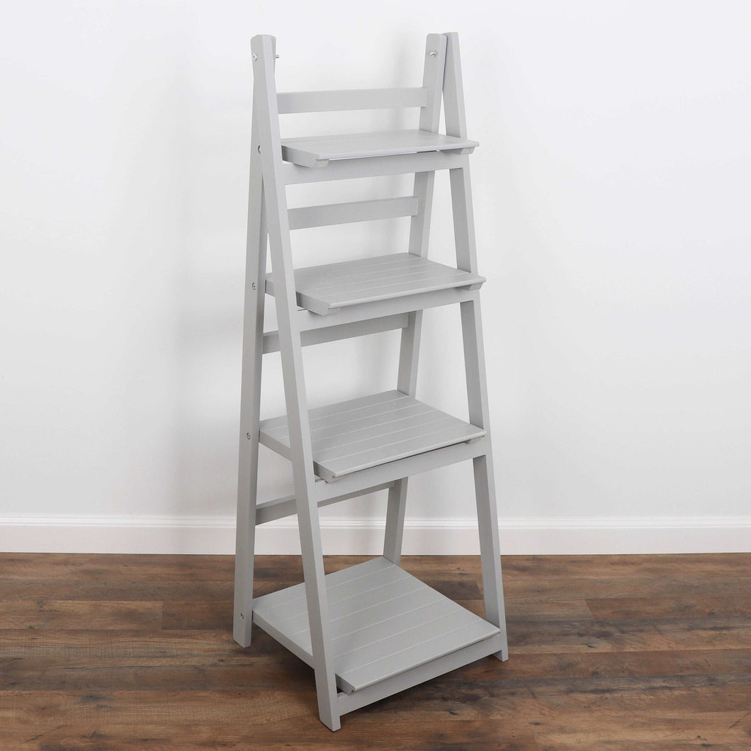 Milltown Merchants Ladder Bookshelf - Light Grey