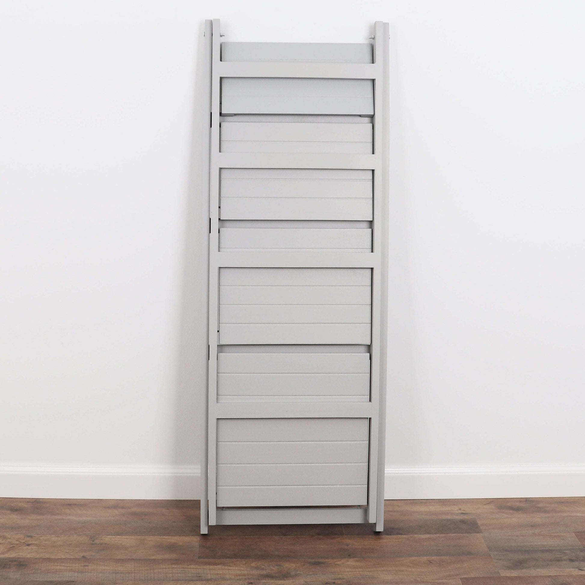 Milltown Merchants Ladder Bookshelf - Light Grey