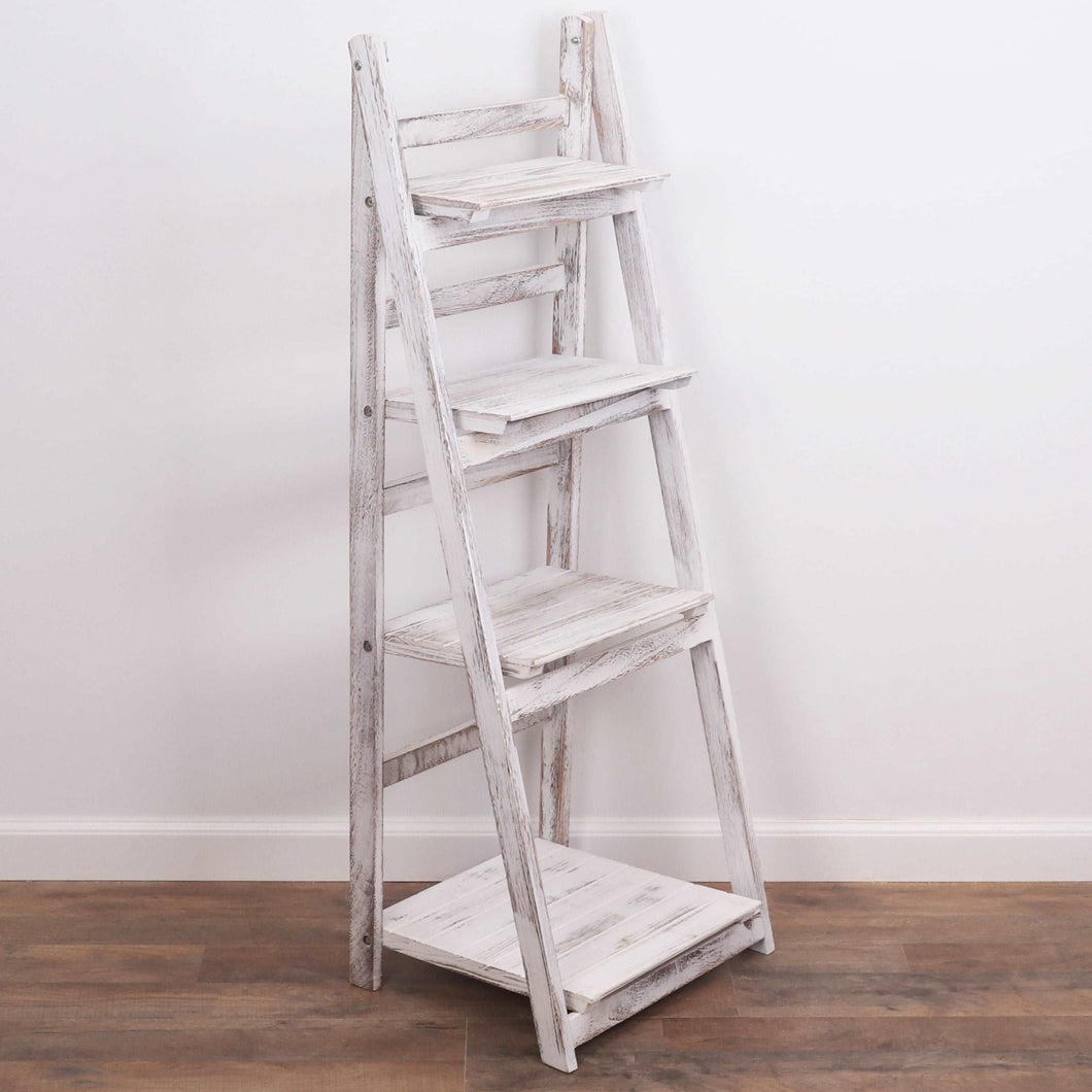 Milltown Merchants Ladder Bookshelf - White
