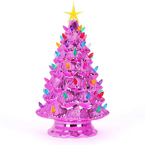 LIMITED EDITION - Pink Pearl Ceramic Christmas Tree - Large