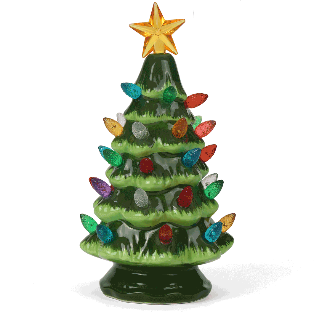 Green Ceramic Christmas Tree - Small