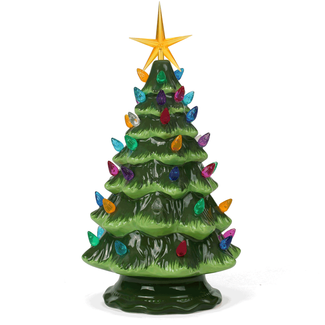 Green Ceramic Christmas Tree - Medium