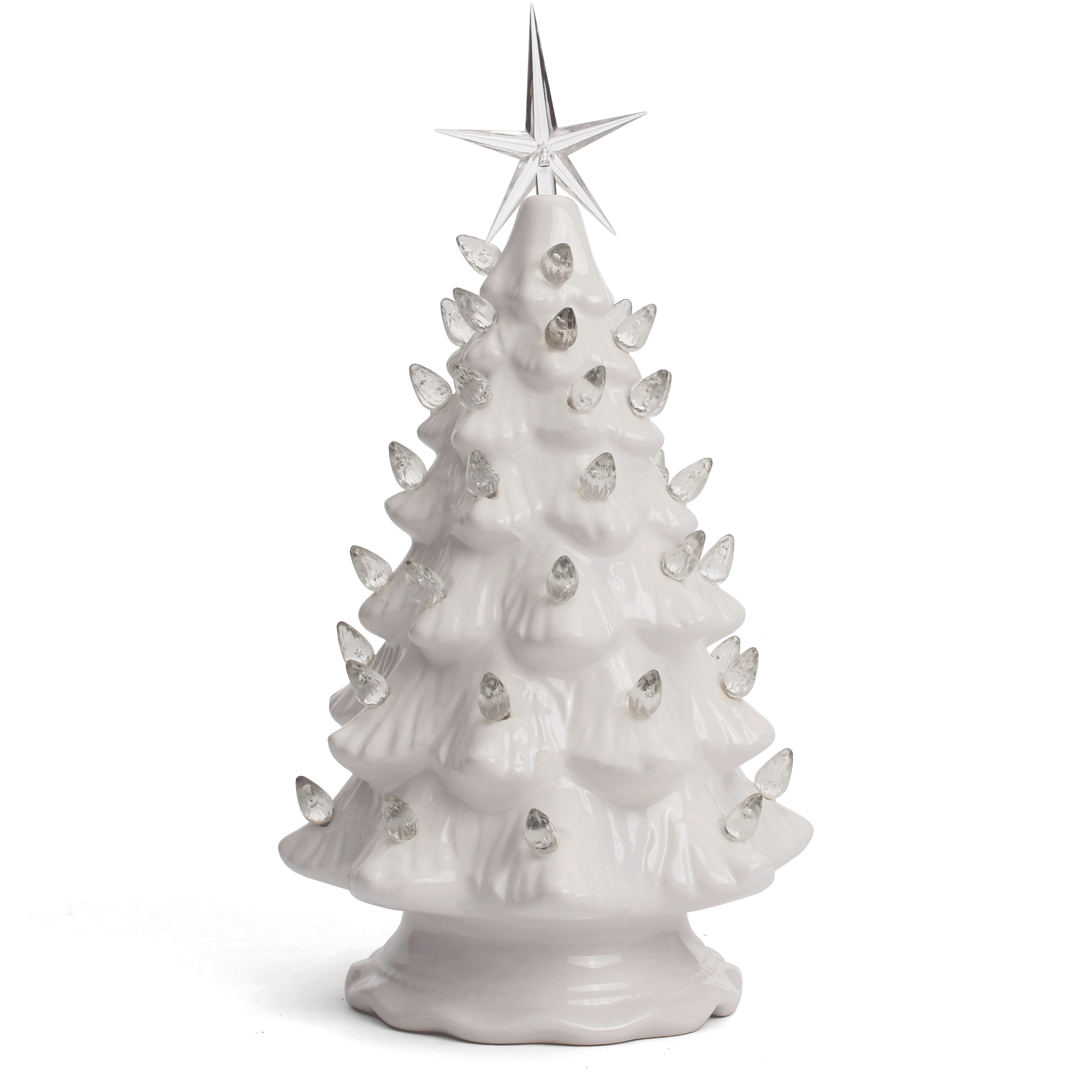 White Ceramic Christmas Tree - Medium