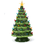 15.5" Green Ceramic Christmas Tree