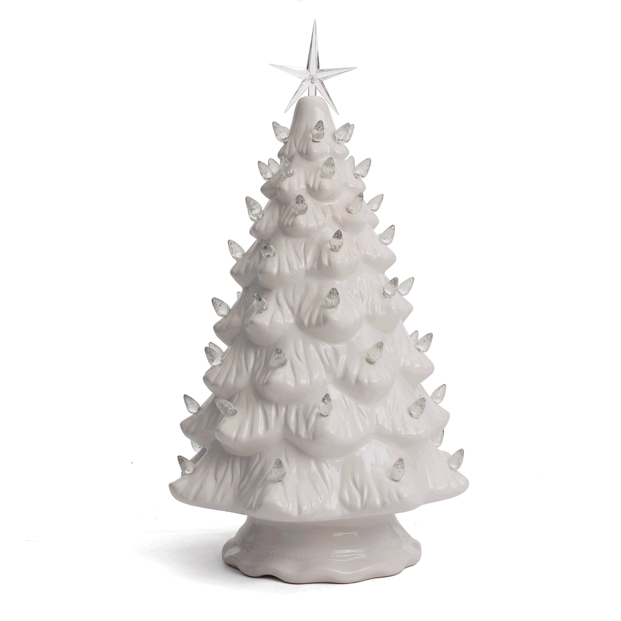 White Ceramic Christmas Tree - Large – Milltown Merchants