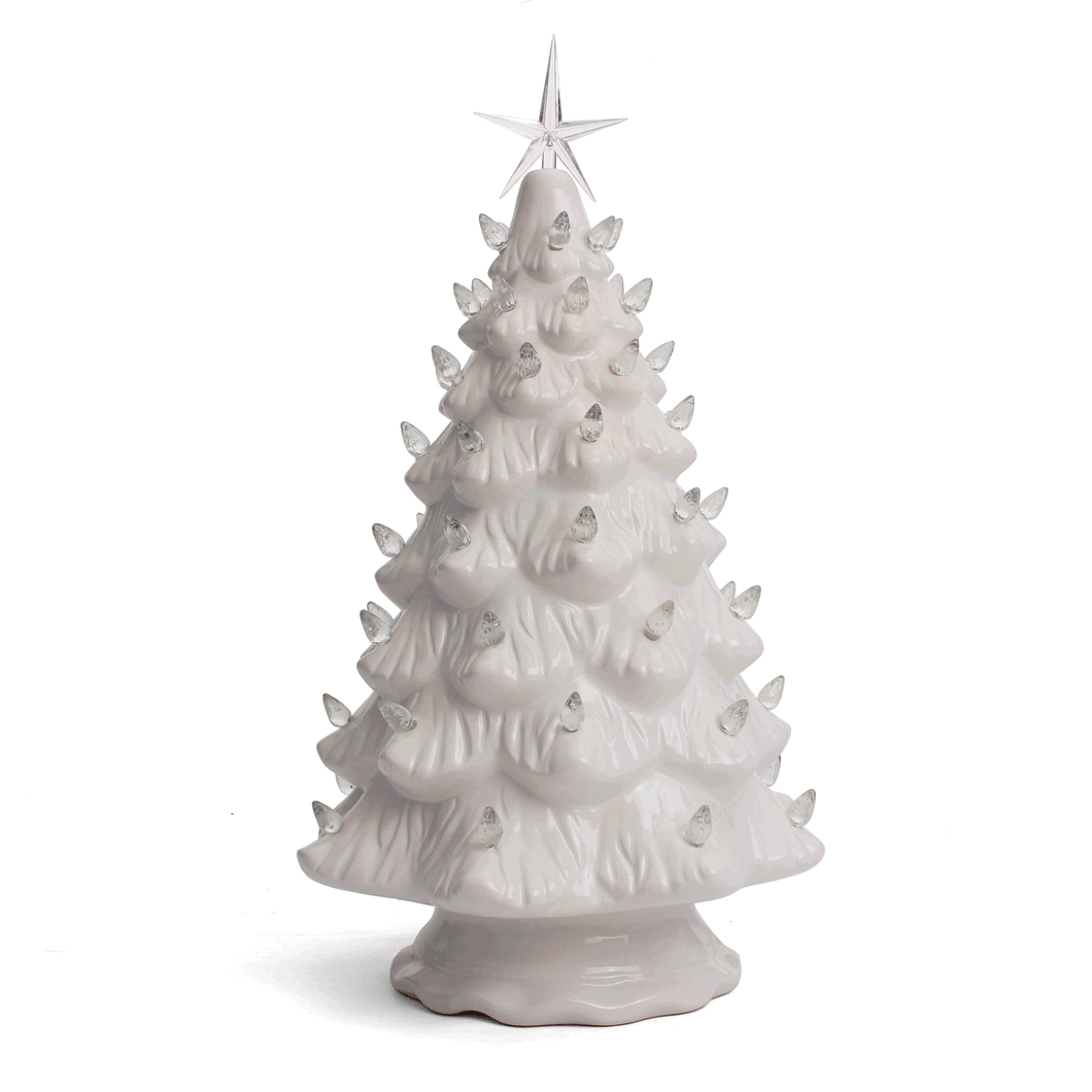 White Ceramic Christmas Tree - Large
