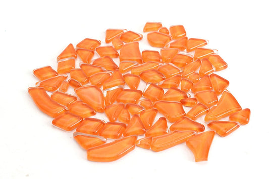 Orange Smooth Mosaic Pieces